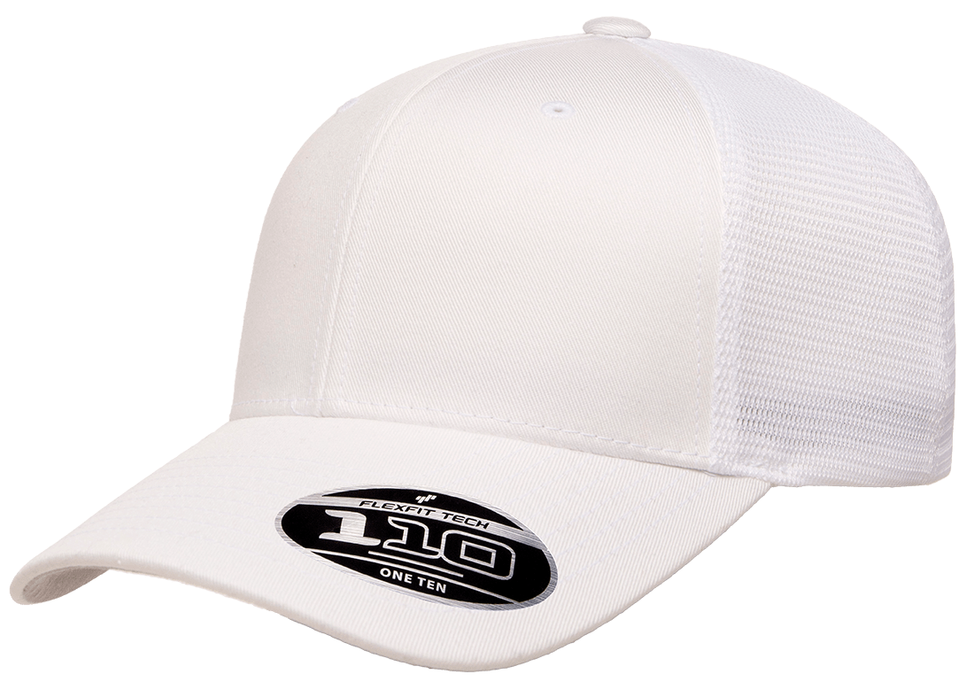 Flexfit Trucker Hat 110 6 Panel Adjustable OSFM Mesh Cap 2-Tone Flex Fit 110M/MT