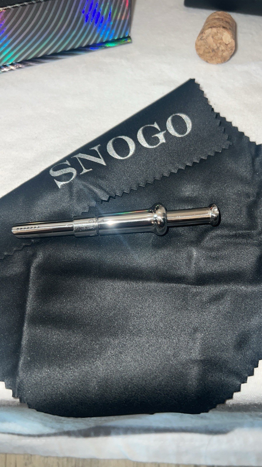 Snogo Cacao Straw Silver SMG Design.