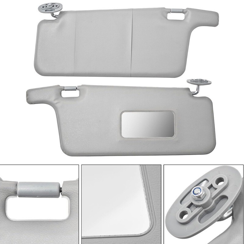 2pcs Interior Sun Visor Gray For 1996-2001 Honda Civic LHD Sunvisor