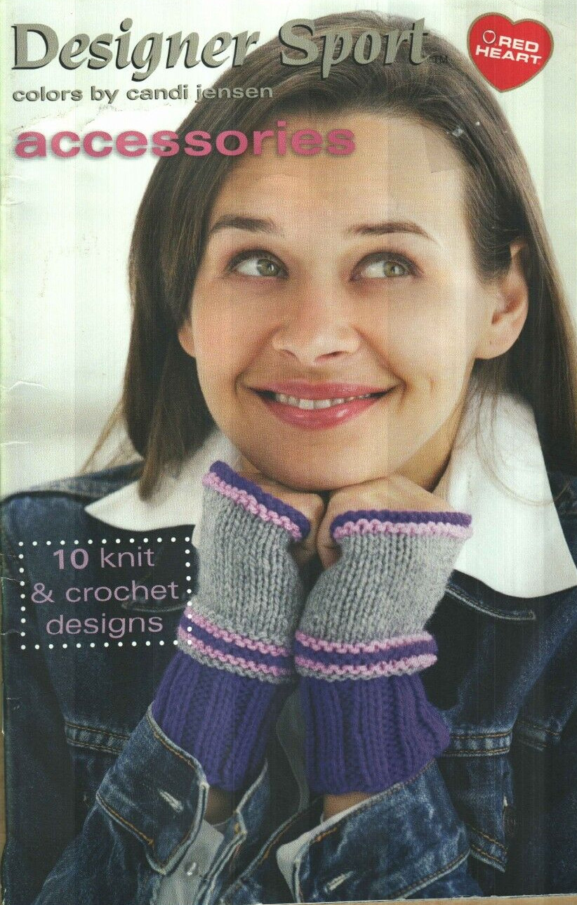 DESIGNER SPORT ACCESSORIES SCARVES HATS DIGEST KNIT & CROCHET PATTERN BOOK