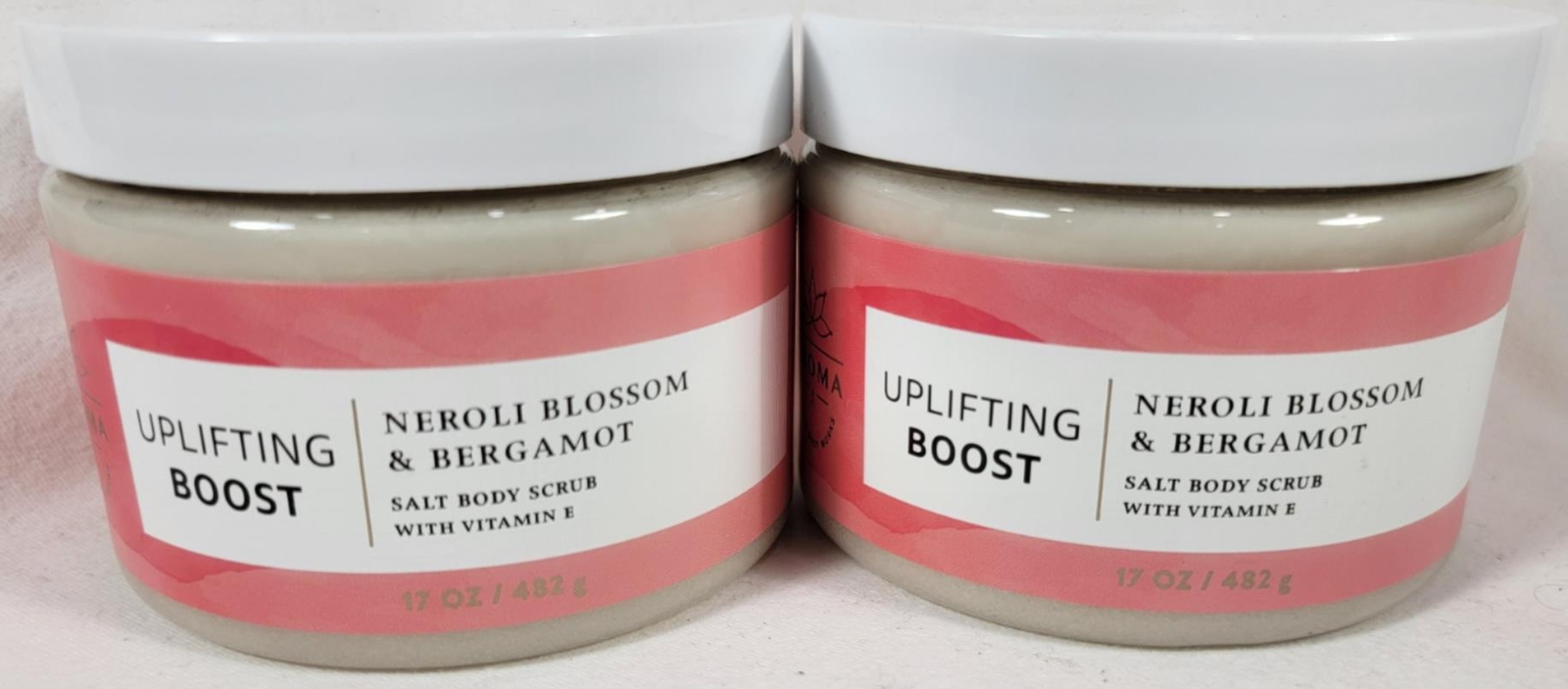 Bath Body Works AROMATHERAPY UPLIFTING BOOST Neroli Bergamot Salt Body Scrub x2