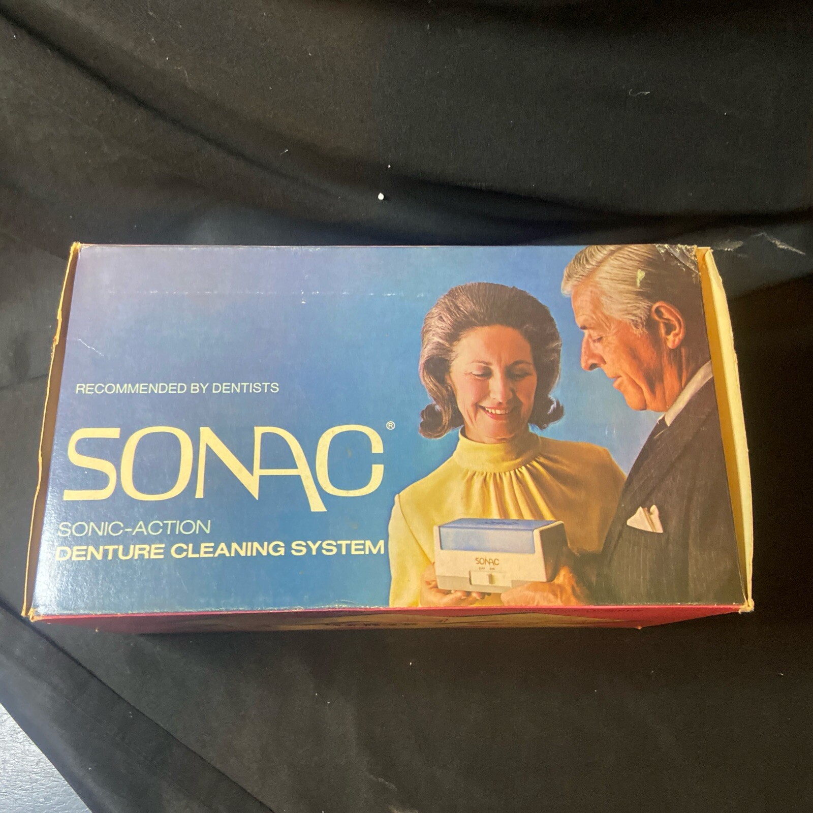 Vintage Sonac Sonic Action Denture Cleaning System NOS NEW Teeth Cleaning Works
