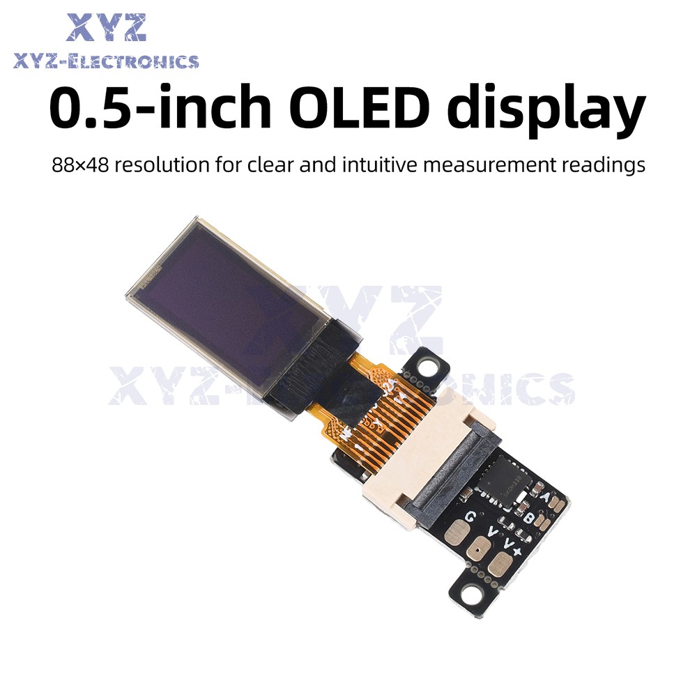 DC 0-30V Digital Voltmeter 0.5-inch OLED Ultra-Slim Mini Embedded Voltage Gauge