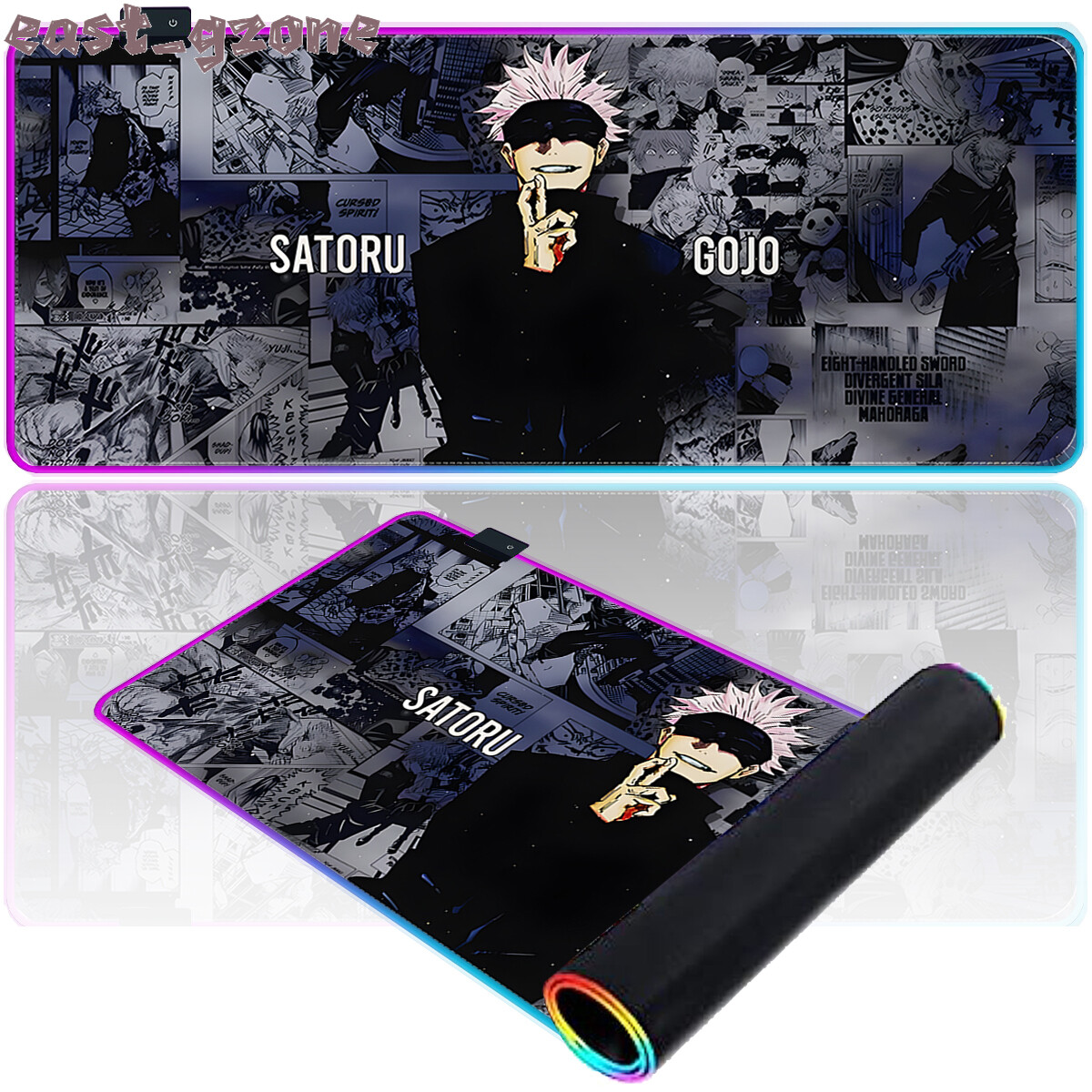 JJK Satoru Gojo Large Gaming Mouse Pad Desk Mat Keyboard mousemat Anime Gamer