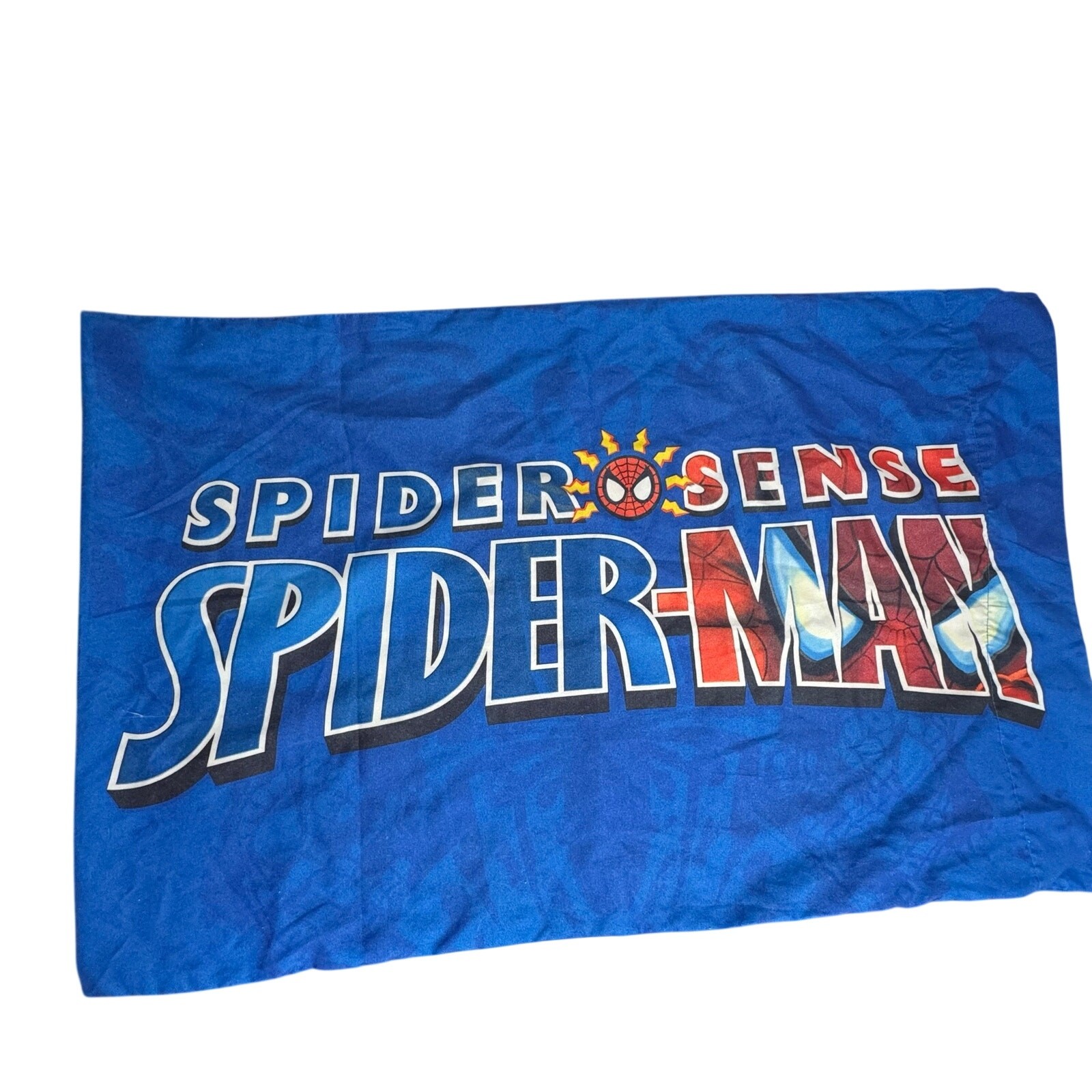 Marvel Spider-Man Spider Sense Pillowcase Blue Reversible Standard 20x30