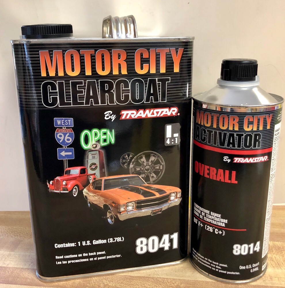 MOTOR CITY CLEARCOAT(8041) WITH ACTIVATOR(8014) by TRANSTAR