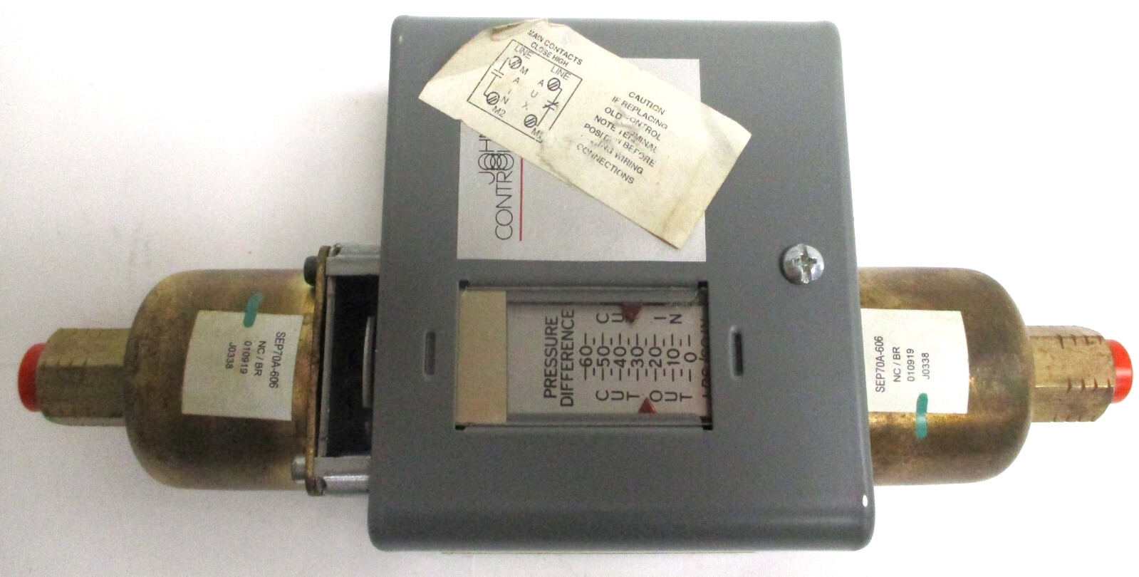 JOHNSON CONTROLS, 025-14386-000, DIFFERENTIAL PRESSURE CONTROLLER , SURPLUS
