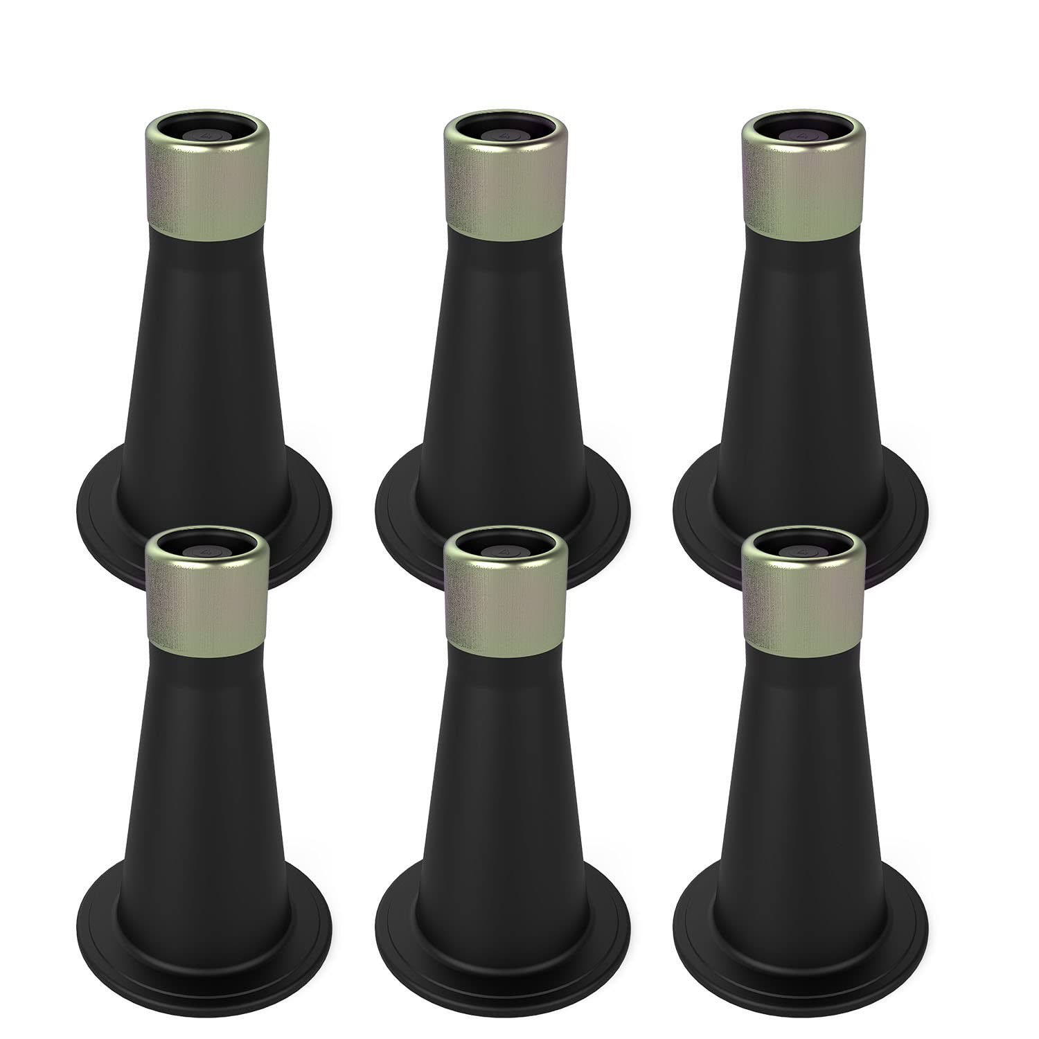 6Pcs Bed Frame Feet Bed Feet for Replace Wheels Risers for Bed Frame Prevent....