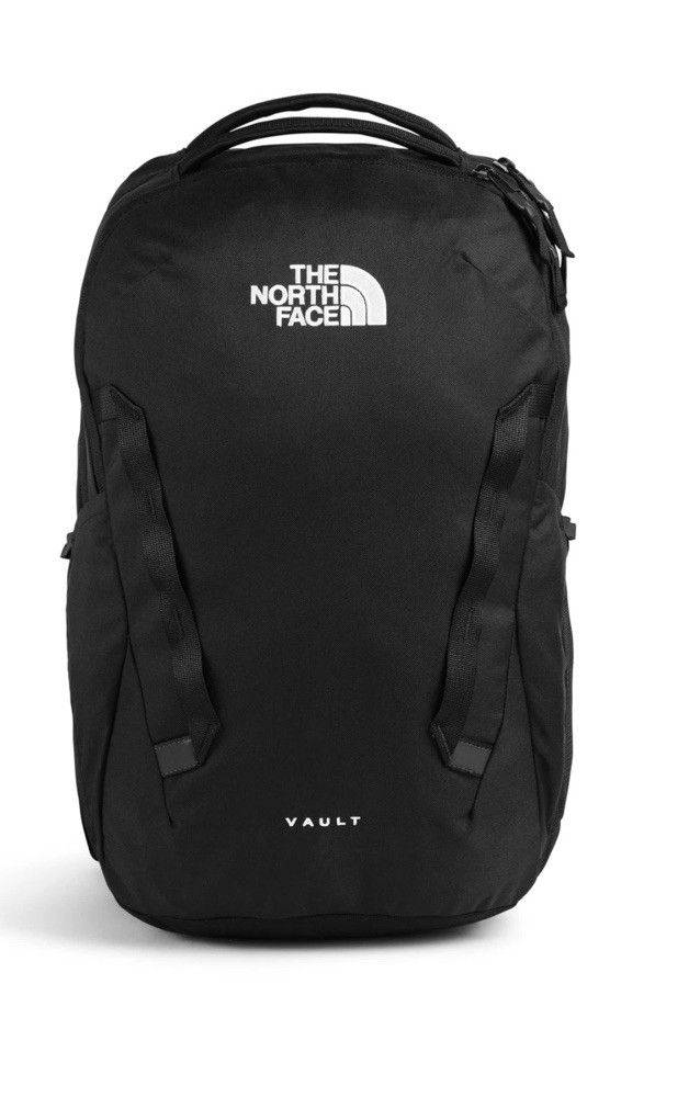 The North Face Vault Everyday Laptop Backpack Water Repellent Daypack Black 27L