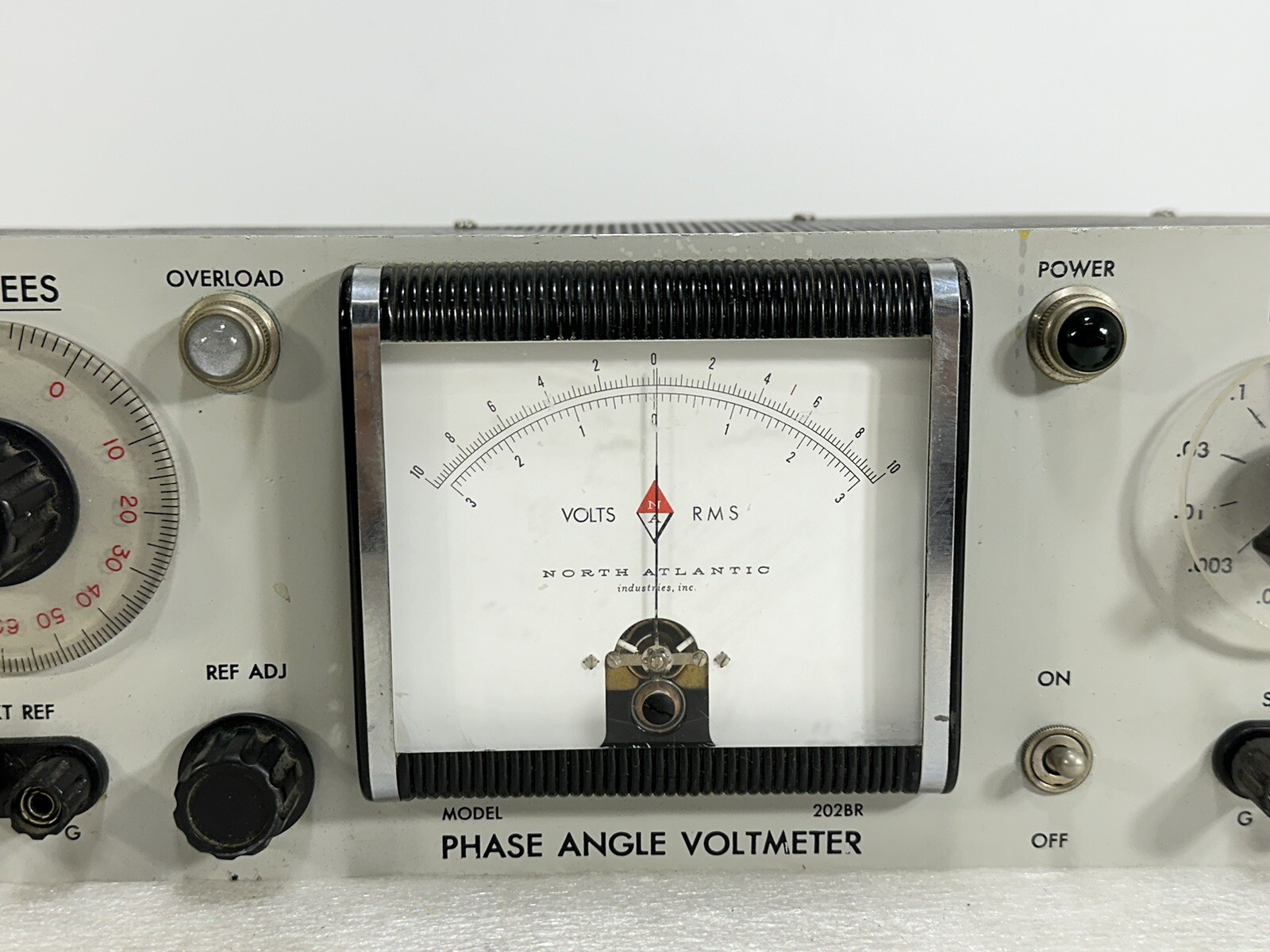 Vintage North Atlantic 202BR ~ Phase Angle Voltmeter ~ AS-IS / UNTESTED