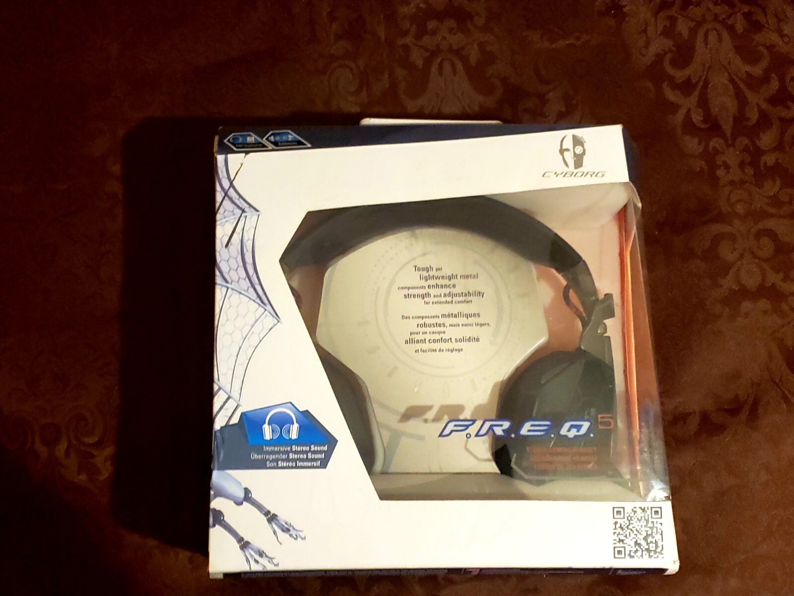 Mad Catz Cyborg F.R.E.Q. FREQ 5 Stereo Gaming Headset for PC / Mac Matte Black