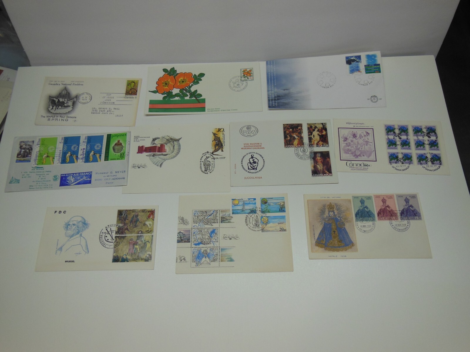 WORLD WIDE FDC'S COLLECTION OF 50 DIFFERENT