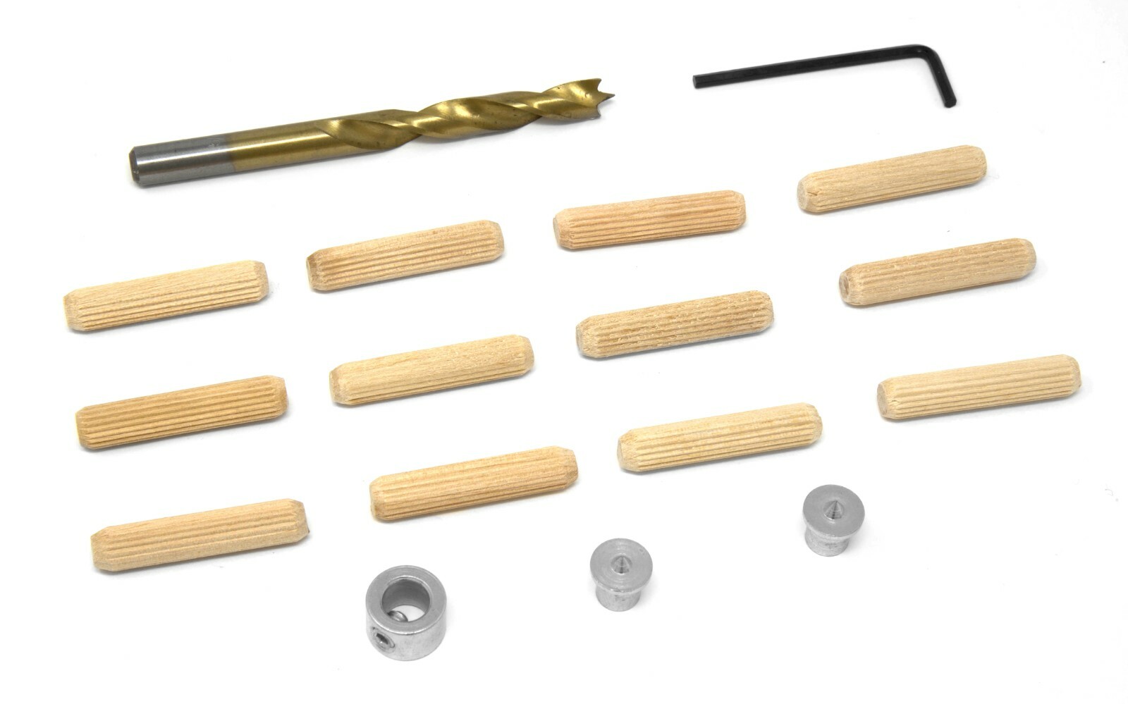 WEN JN516D 5/16" Wooden Doweling Kit w/ Drill Bit, Stop Collar, & Fluted Dowels