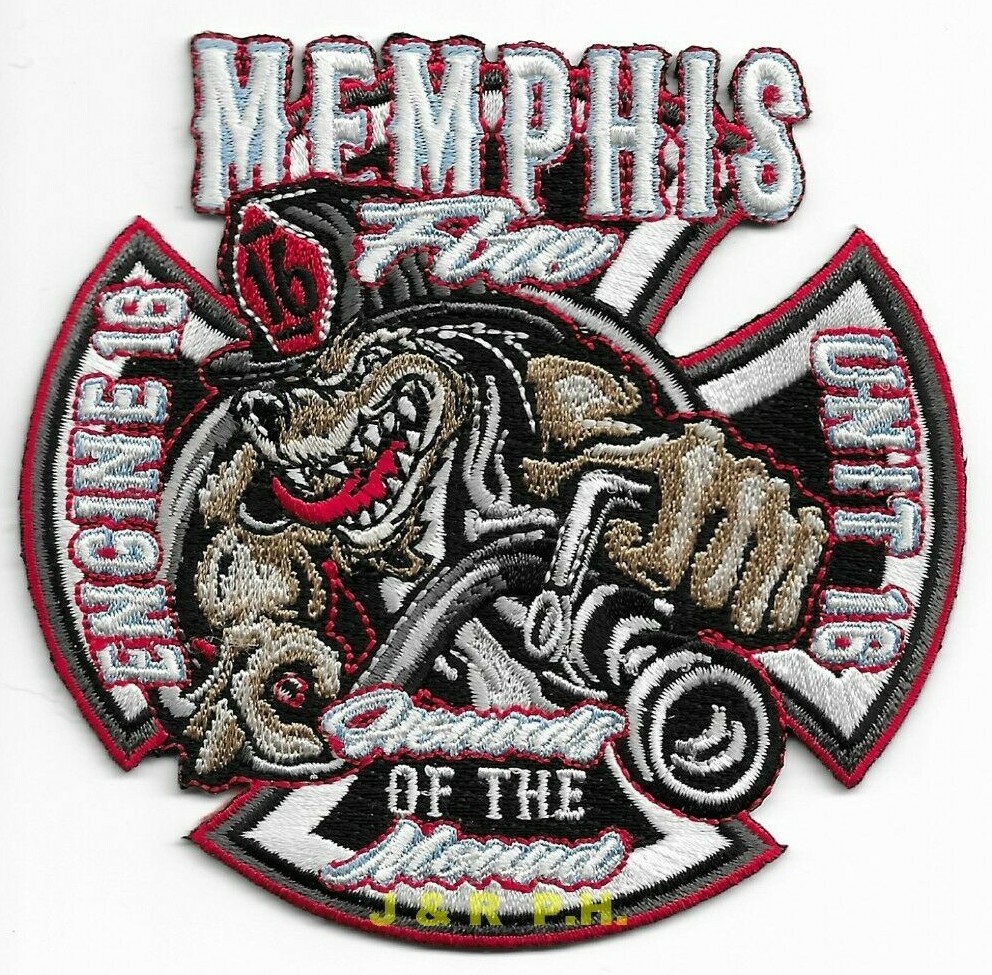 Memphis  Engine - 16 / Unit - 16 "Hounds of Mound", TN (4" x 4" size) fire patch