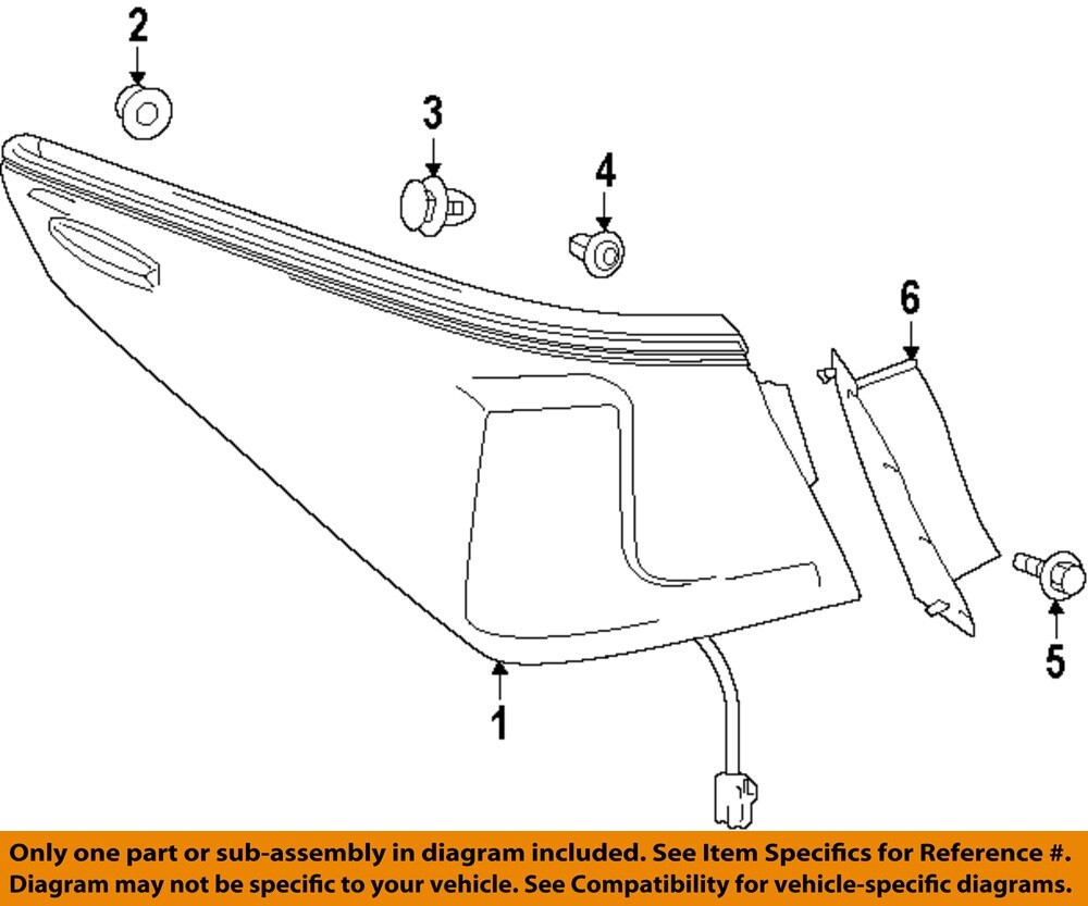 TOYOTA OEM 19-23 ES250,ES300h,ES350 Rear Lamps Tail Lamps-Side Cover 8149706050