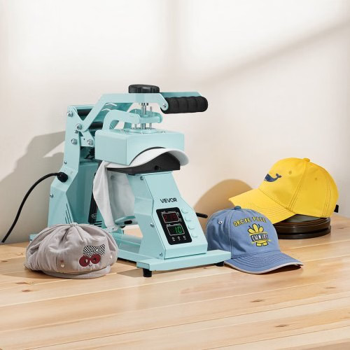Hat Heat Press Machine, with 2pcs Interchangeable Platens, Precise Temperature a