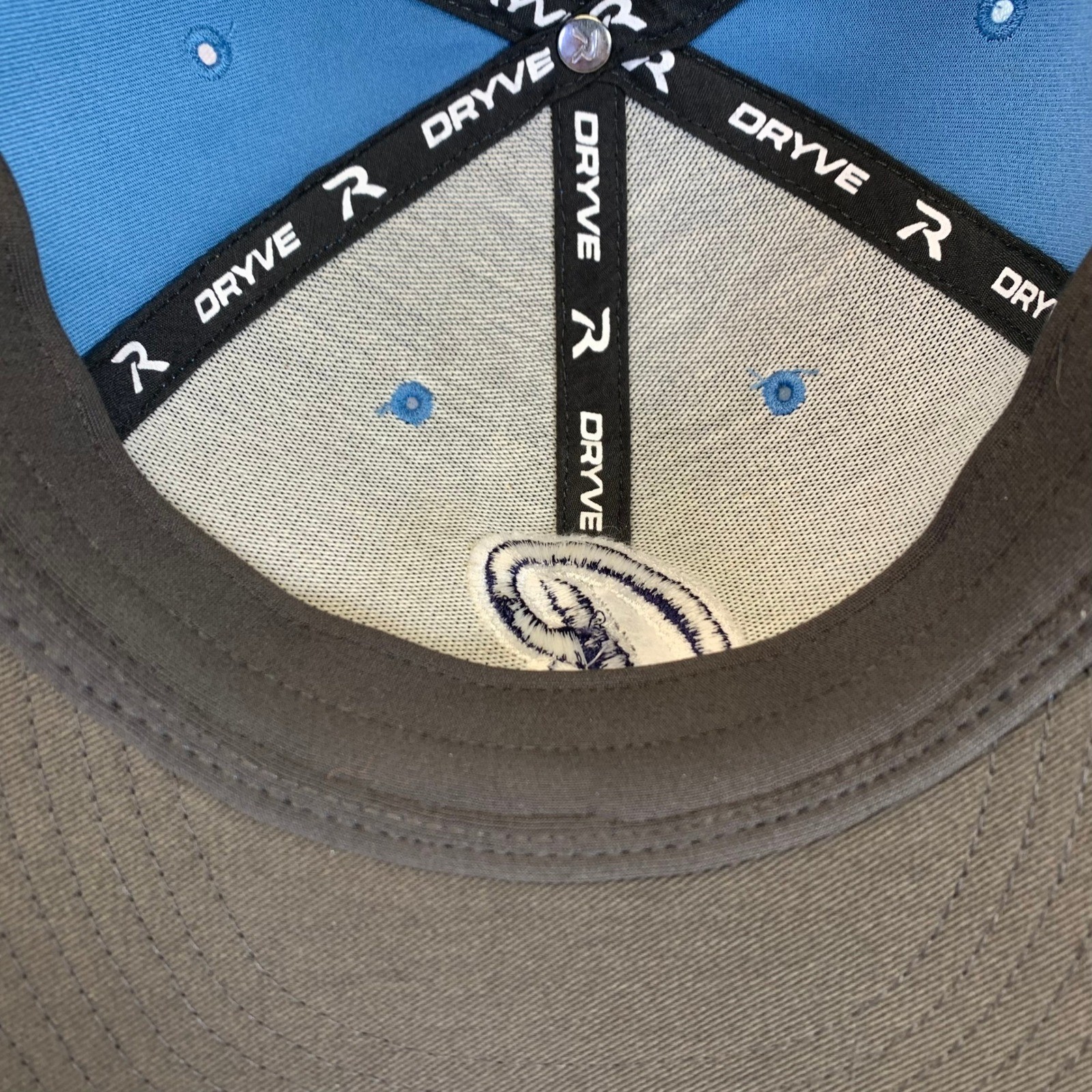 Powder Blue R Logo Baseball Cap Richardson PTS40 DRYVE Flexfit Team Hat