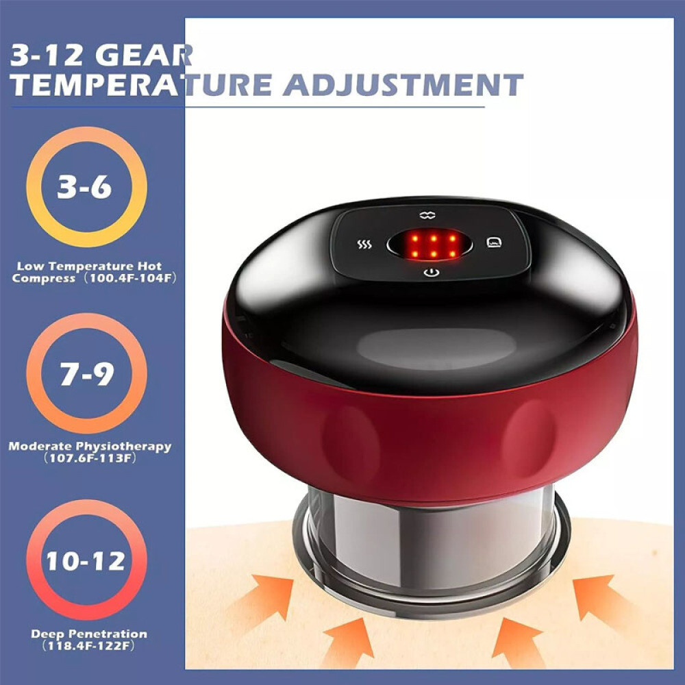 Smart Electric Cupping Massage Suction Vacuum Scraping Therapy Machine USB Plug
