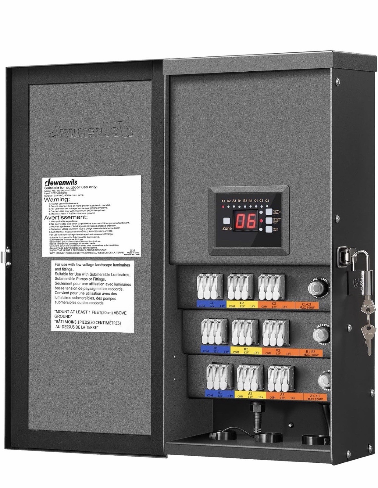 DEWENWILS 900W Low Voltage Landscape Transformer, Landscape Lighting Transformer