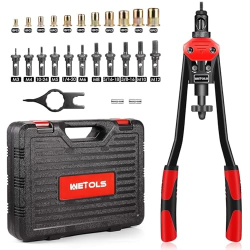 16" Rivet Nut Tool, Professional Rivet Nut 16" rivet nut tool with 11 mandrels