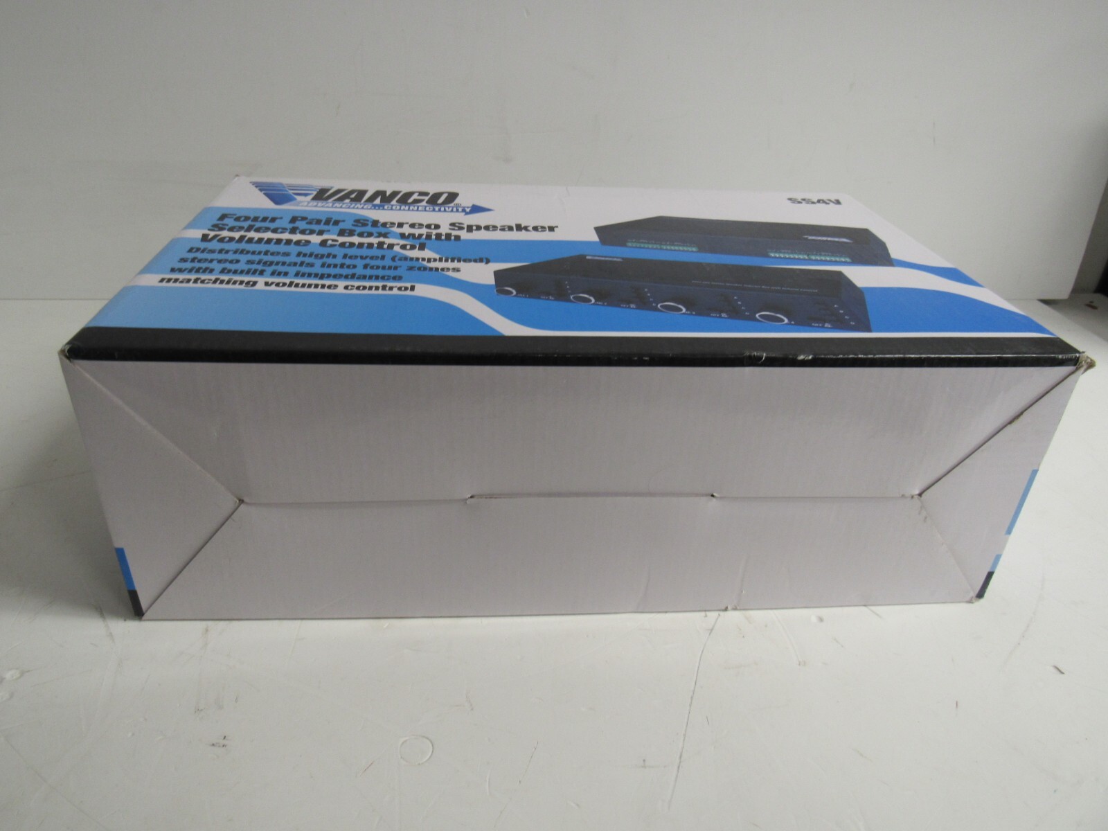 VANCO SS4V four pair Stereo Speaker Selector New In Open Box