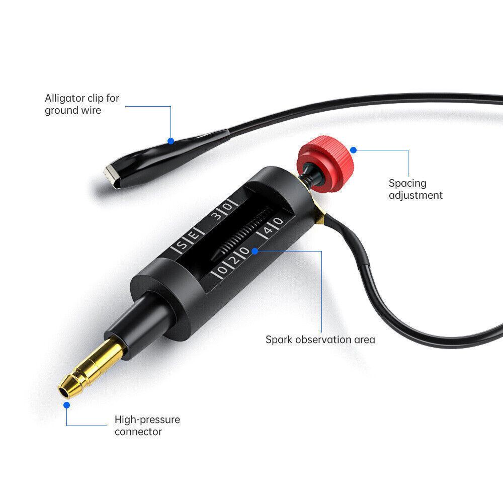 Ignition Spark Plug Tester Pick Up Coil Engine Diagnostic Tool Portable Durable