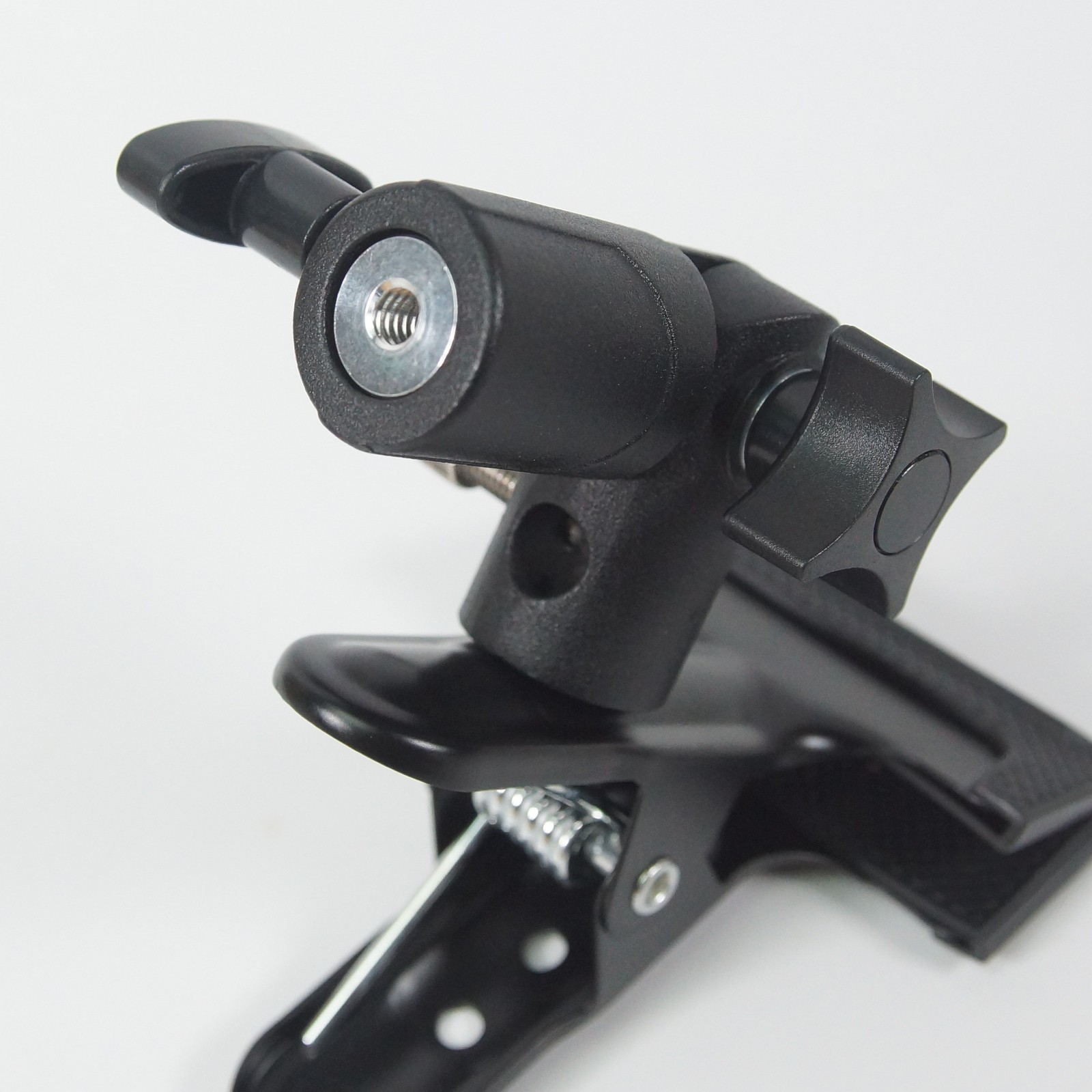 2xPhoto Studio Reflector Clip E Shape Clamp Swivel Mount Adapter For Light Stand