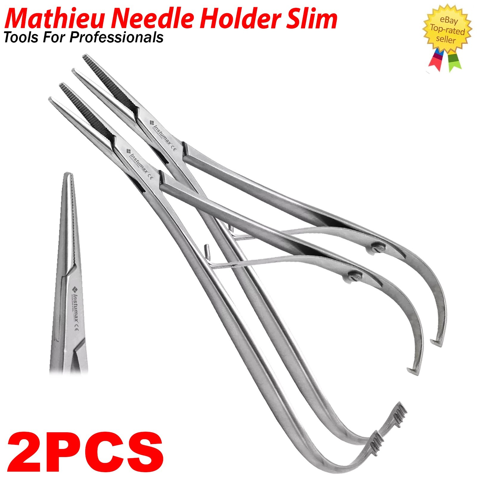 Professional Slim Mathieu Needle Holder Stainless Steel Suture Clamp
