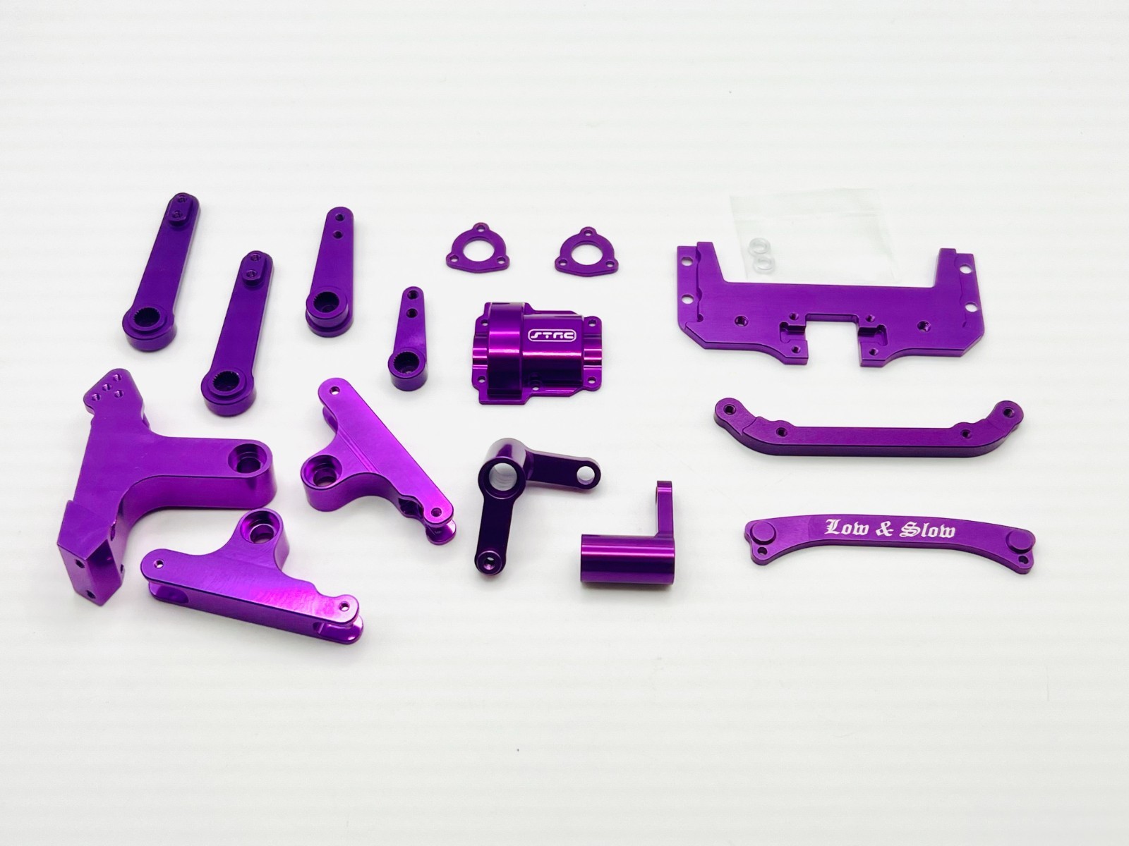 ST Racing Concepts 1/10th Redcat Lowrider Aluminum Option Parts set (purple rare