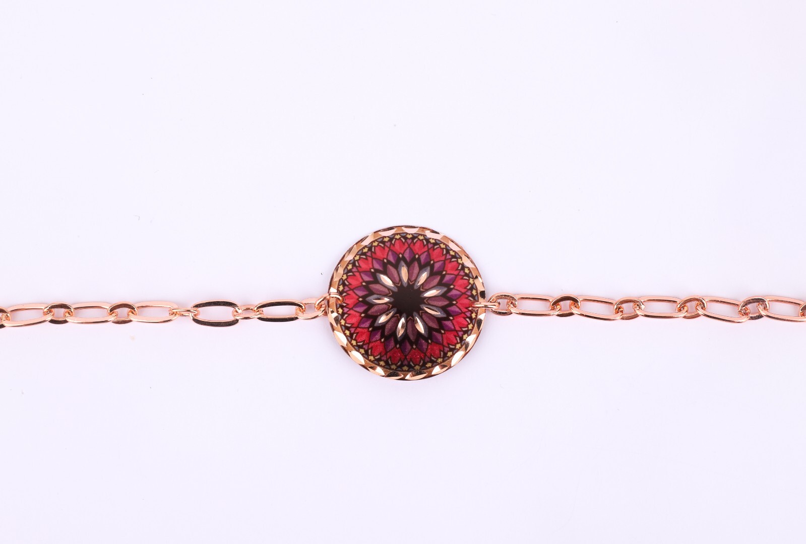 Copper Handcrafted Colorful Bracelets Round, oval and diamond shape