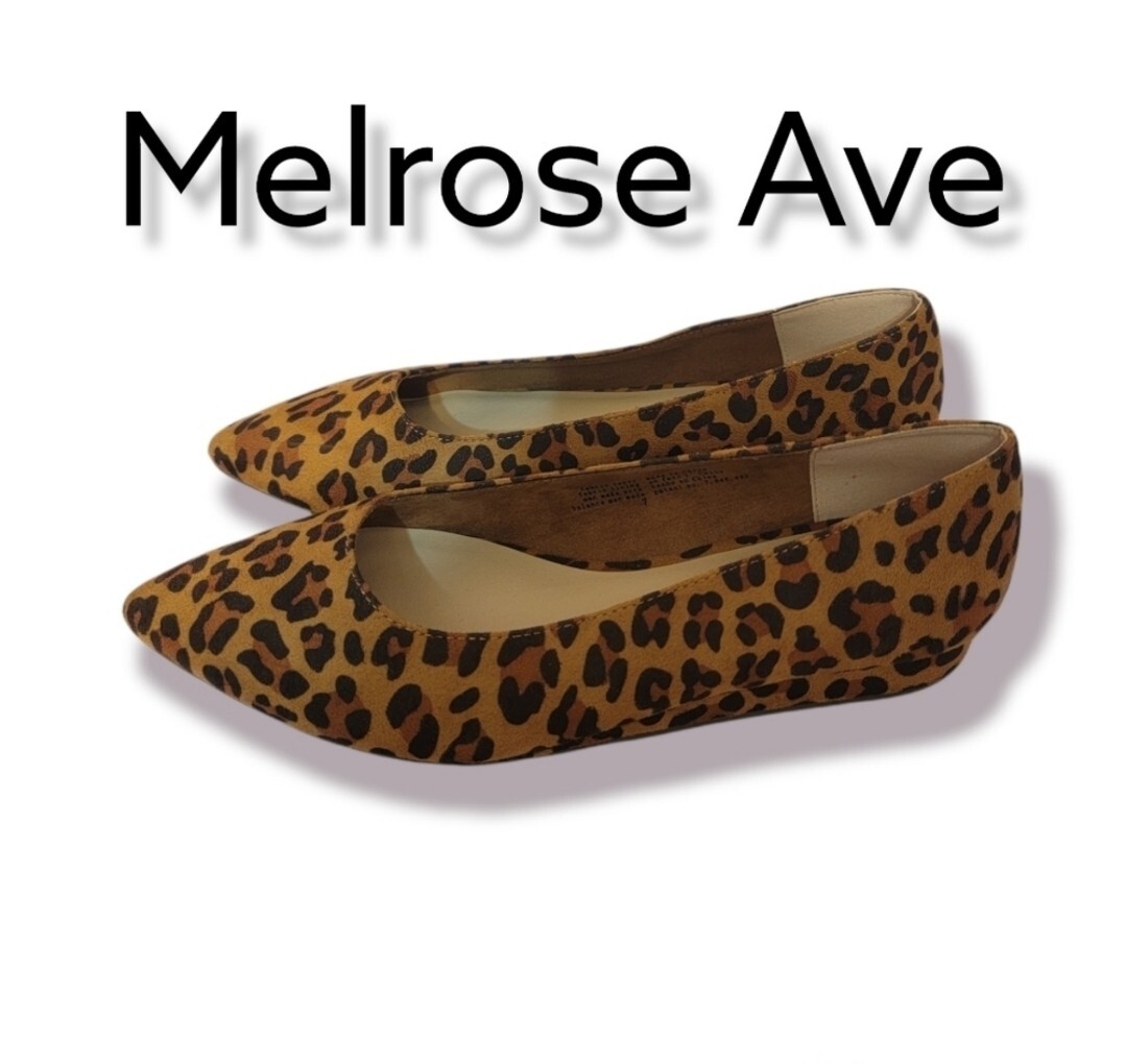 Melrose Ave Los Angeles Leopard Print Flats