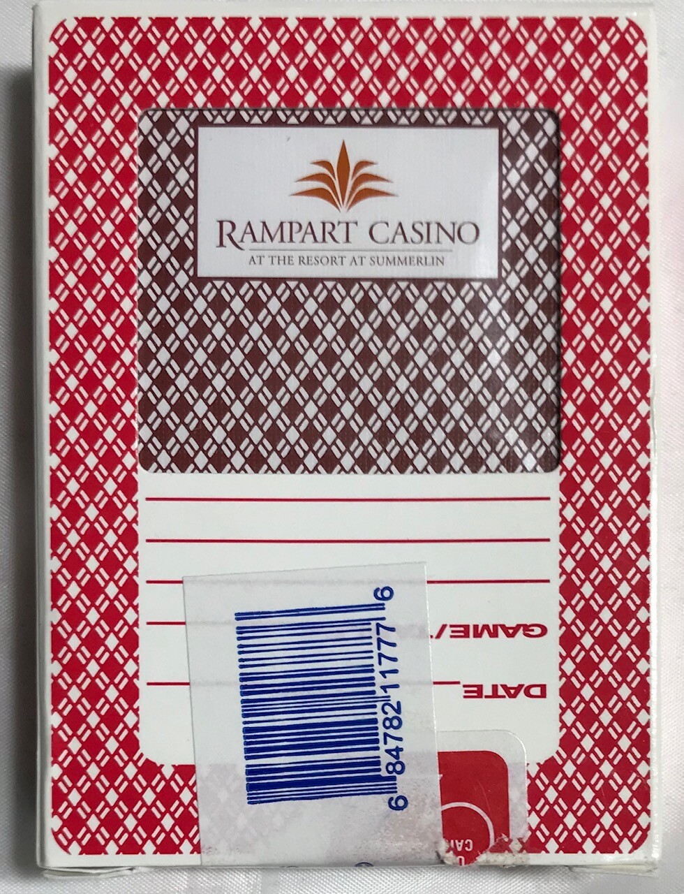 Rampart Casino Las Vegas Playing Cards Poker Dark Red Deck Resort at Summerlin