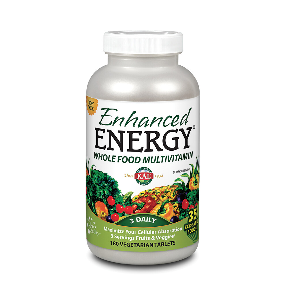 KAL Enhanced Energy Multivitamin | 180 Capsules
