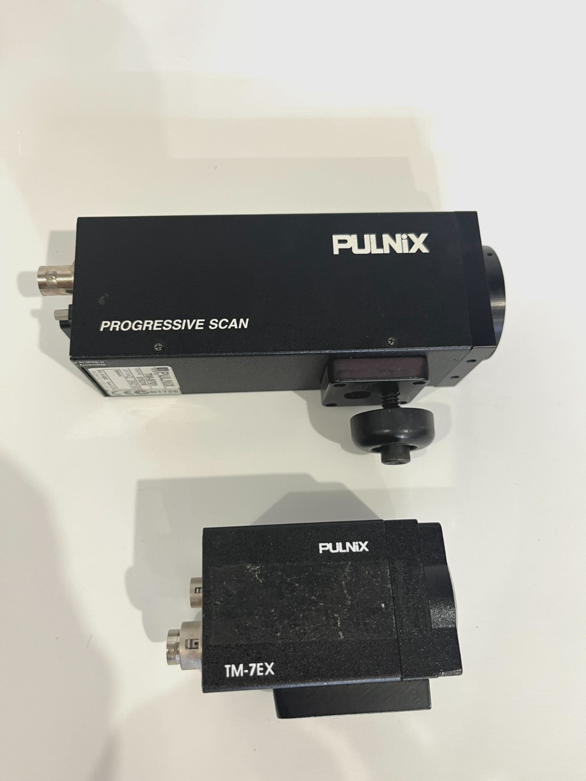 Lot of 2 Pulnix CCD Cameras - 1 Pulnix TM-9701, 1 Pulnix TM-7EX - Made in USA