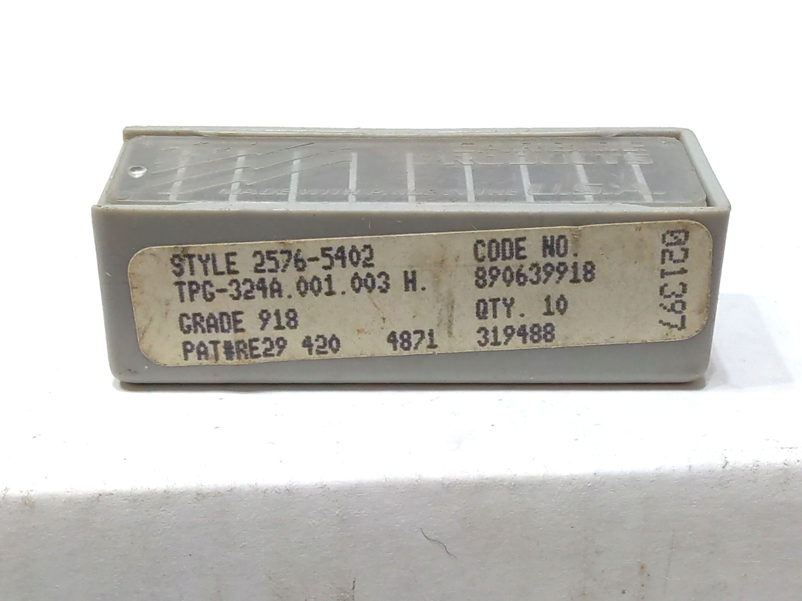 NEW RTW 10pc Grade: 918 Carbide Inserts TPG 324A (.001/.003H)