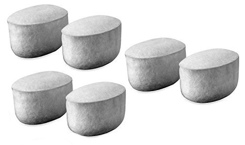 Charcoal Replacement Water Filter for Calphalon 1800470, Set of 6