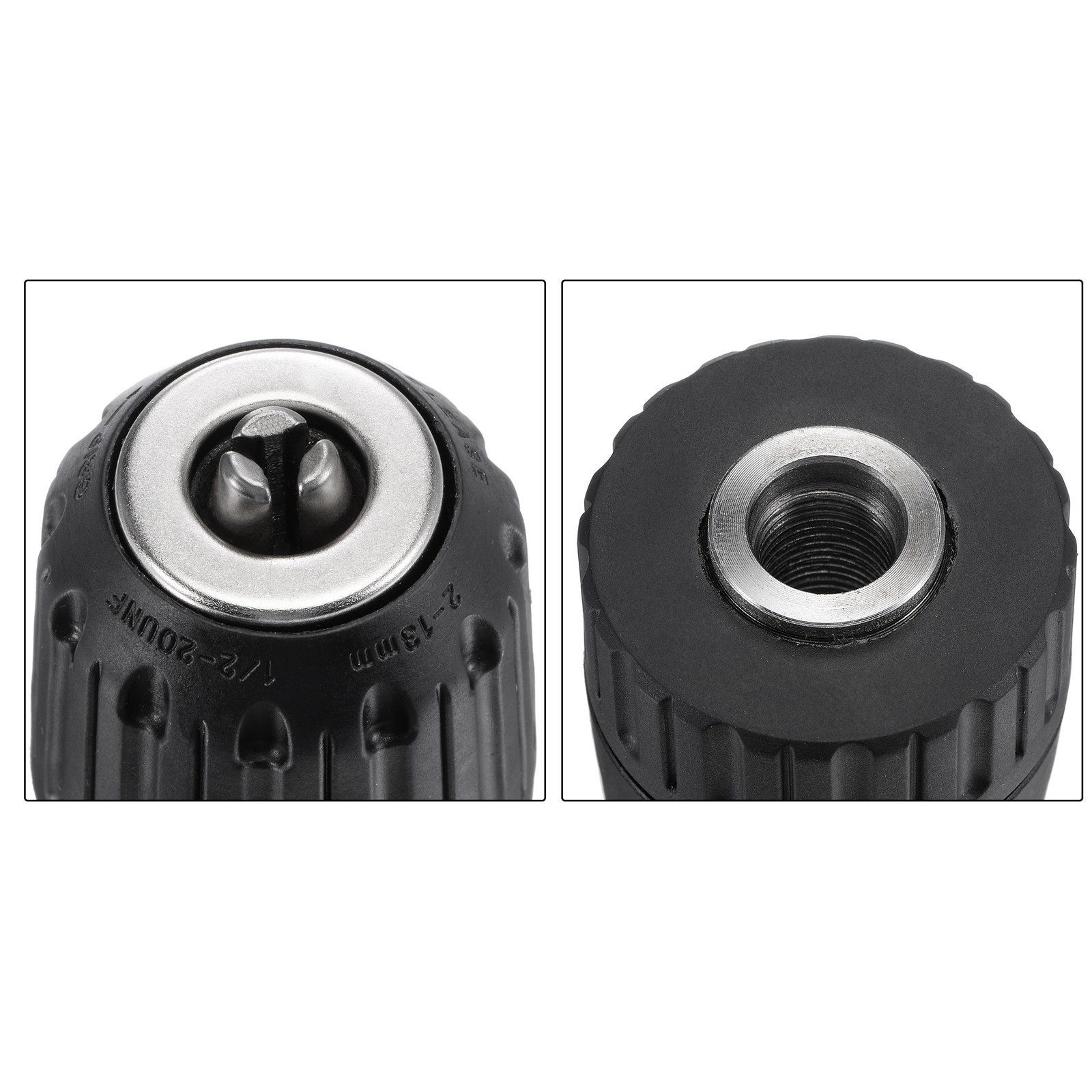 2-13mm Capacity 1/2-20UNF Keyless Drill Chuck Machine Adapter 1/2" Socket