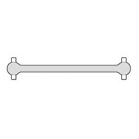 Tamiya 48mm drive shaft 2 black *Aftermarket parts* 19803236 New