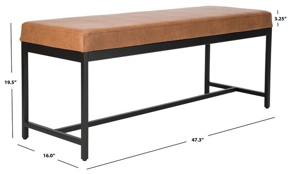 Safavieh CHASE FAUX LEATHER BENCH, Reduced Price 2172709175 BCH6204A