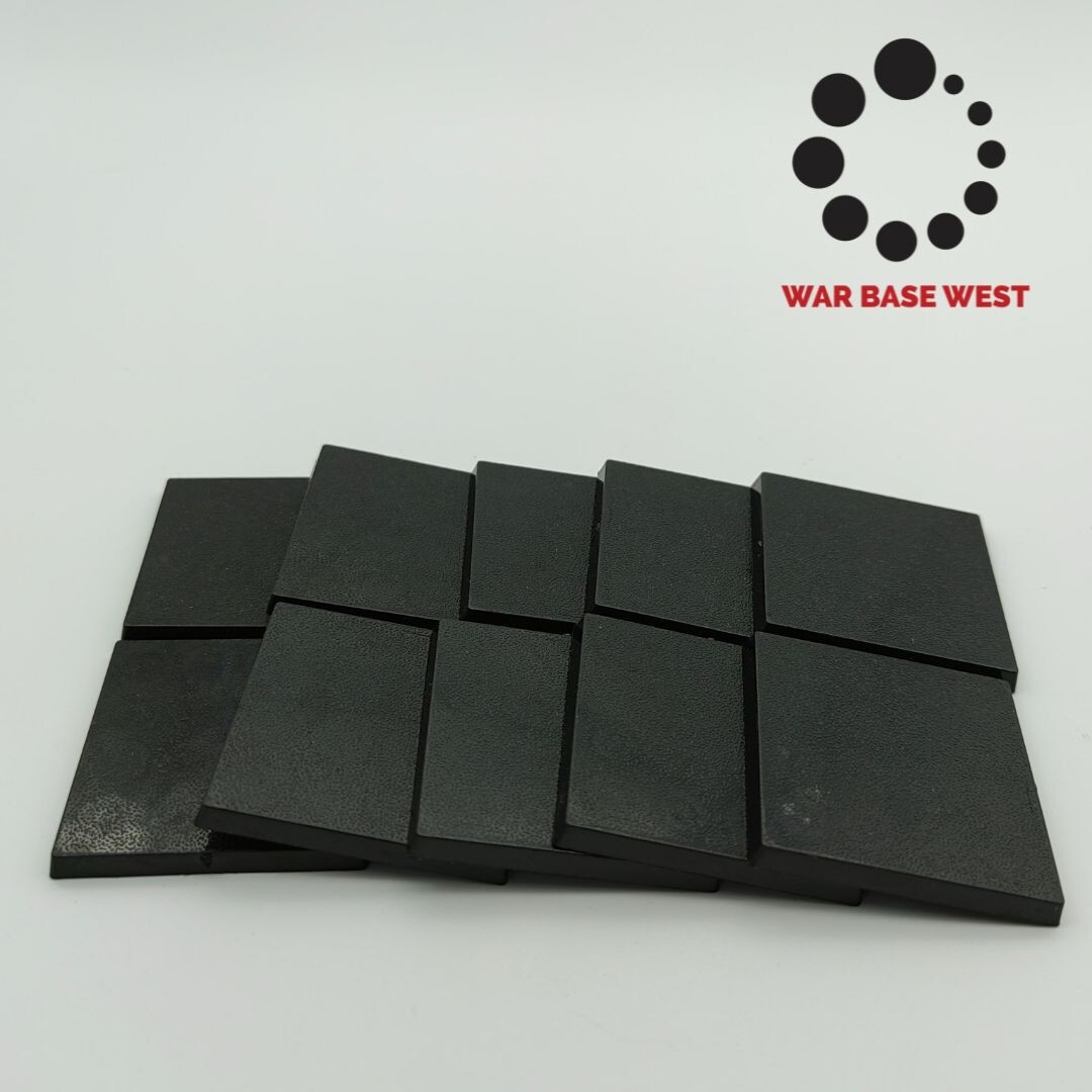 Lot Of 10 40mm Square Bases Used For Warhammer Fantasy Large Infantry & Swarms