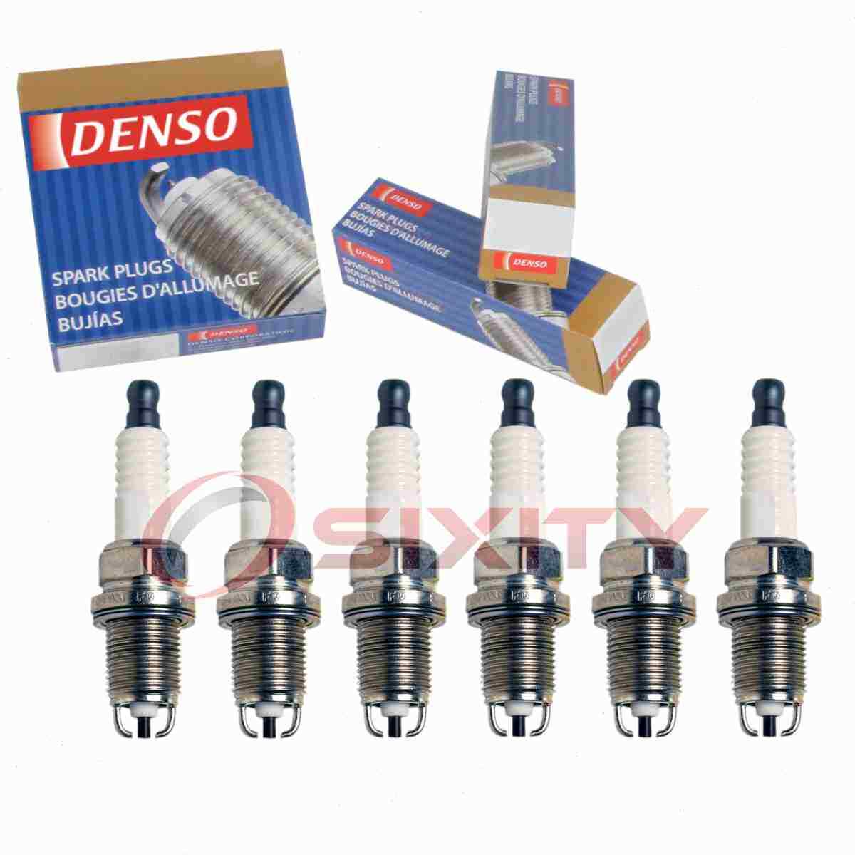6 pc Denso Standard Spark Plugs for 1996-2002 Toyota 4Runner 3.4L V6 ag