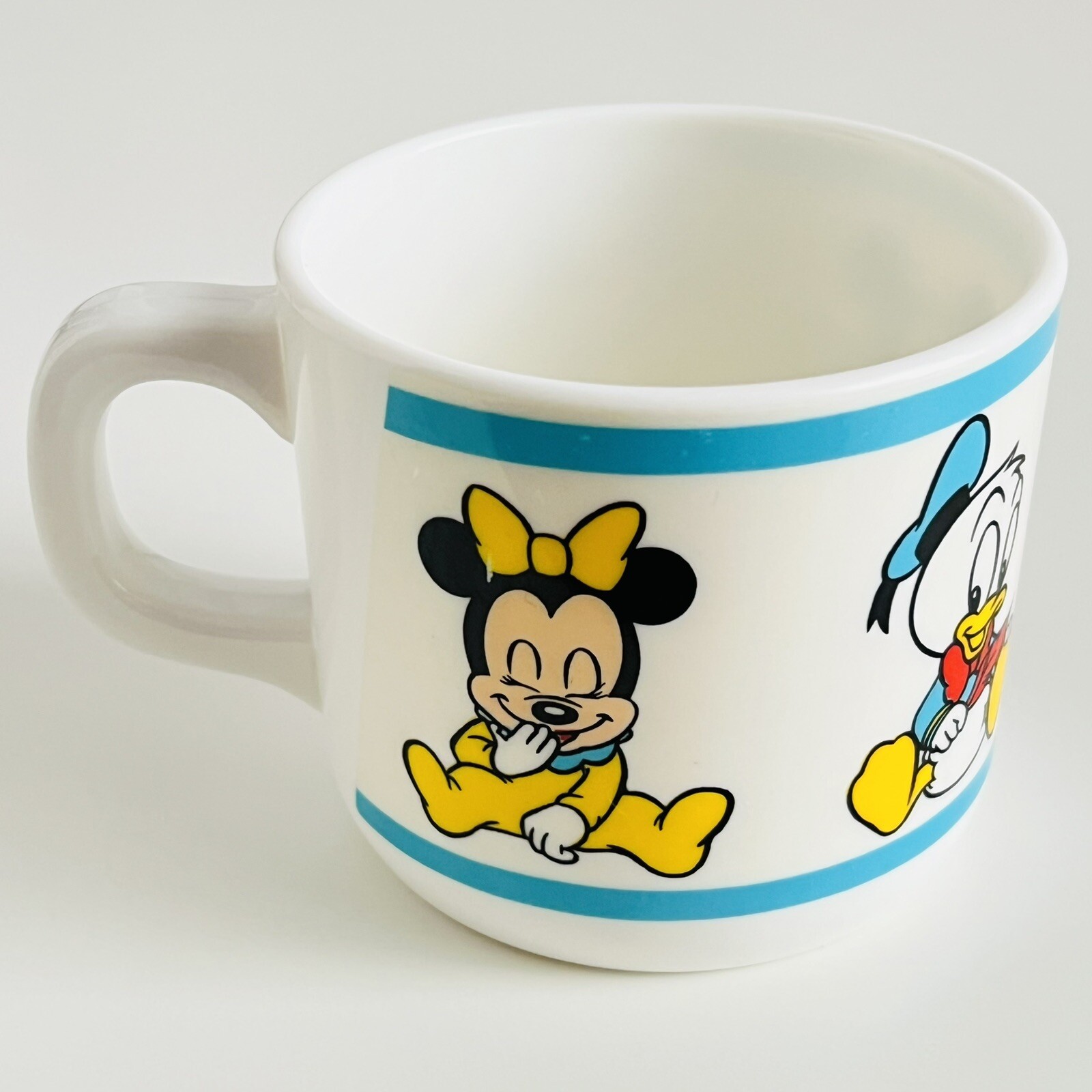 Vintage Disney Plastic Mug Melamine Cup Mickey Minnie Donald Goofy Cole & Mason