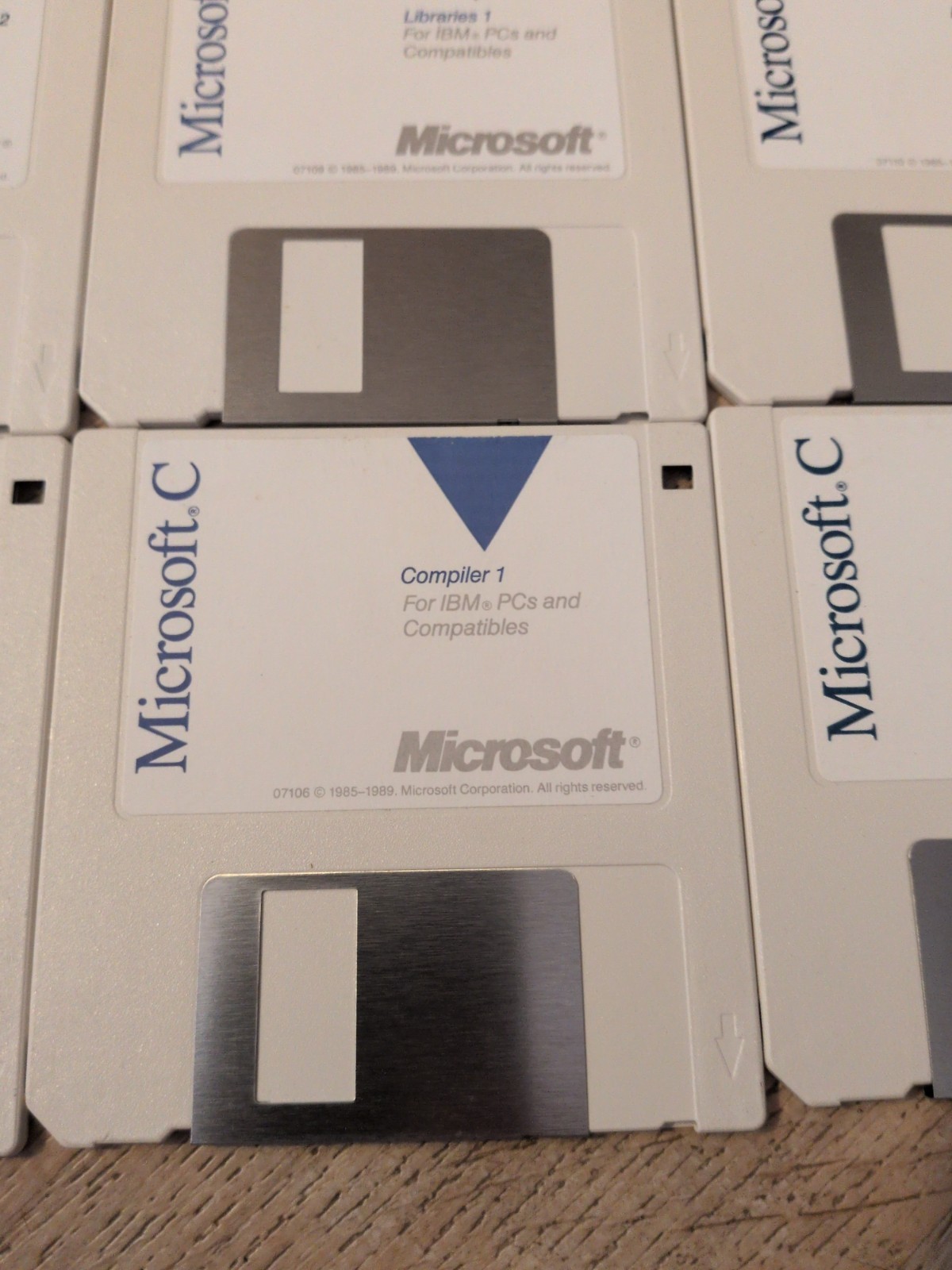 Vintage Software Microsoft C Floppy Disks 12 Total