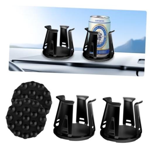 2PCS Car Cup Holder Insert,Anti-Shake Cup Holder Inserts for Car with Adaptive