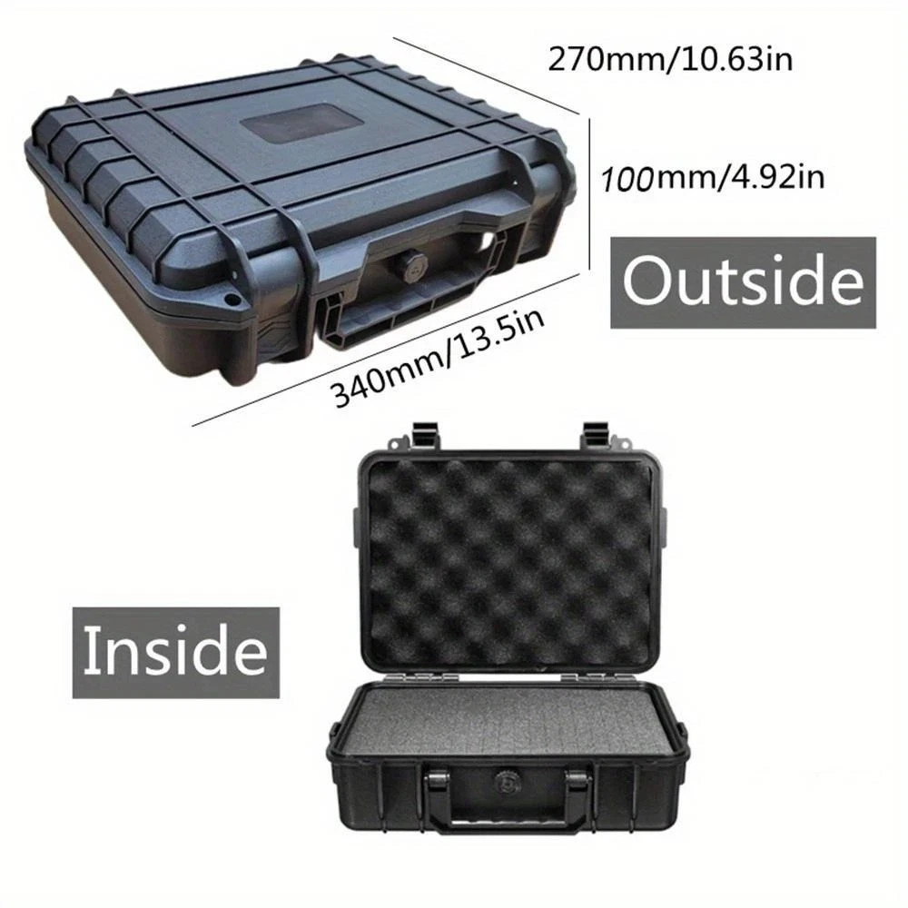 NEW Waterproof Hard Carry Case Tool Box w/ Pre-Cut Foam Storage Organizer