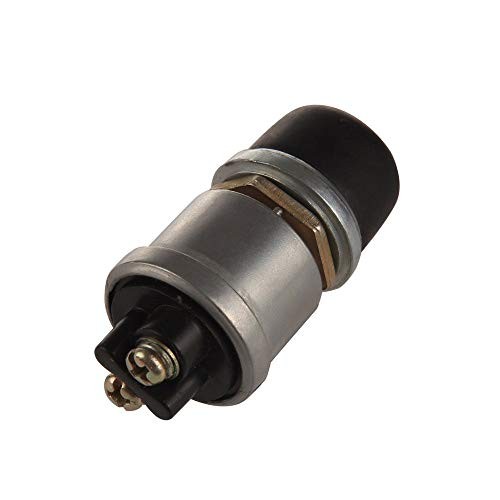 12V 20A Horn Button Push Starter Switch Weatherproof Rubber Cover and 2