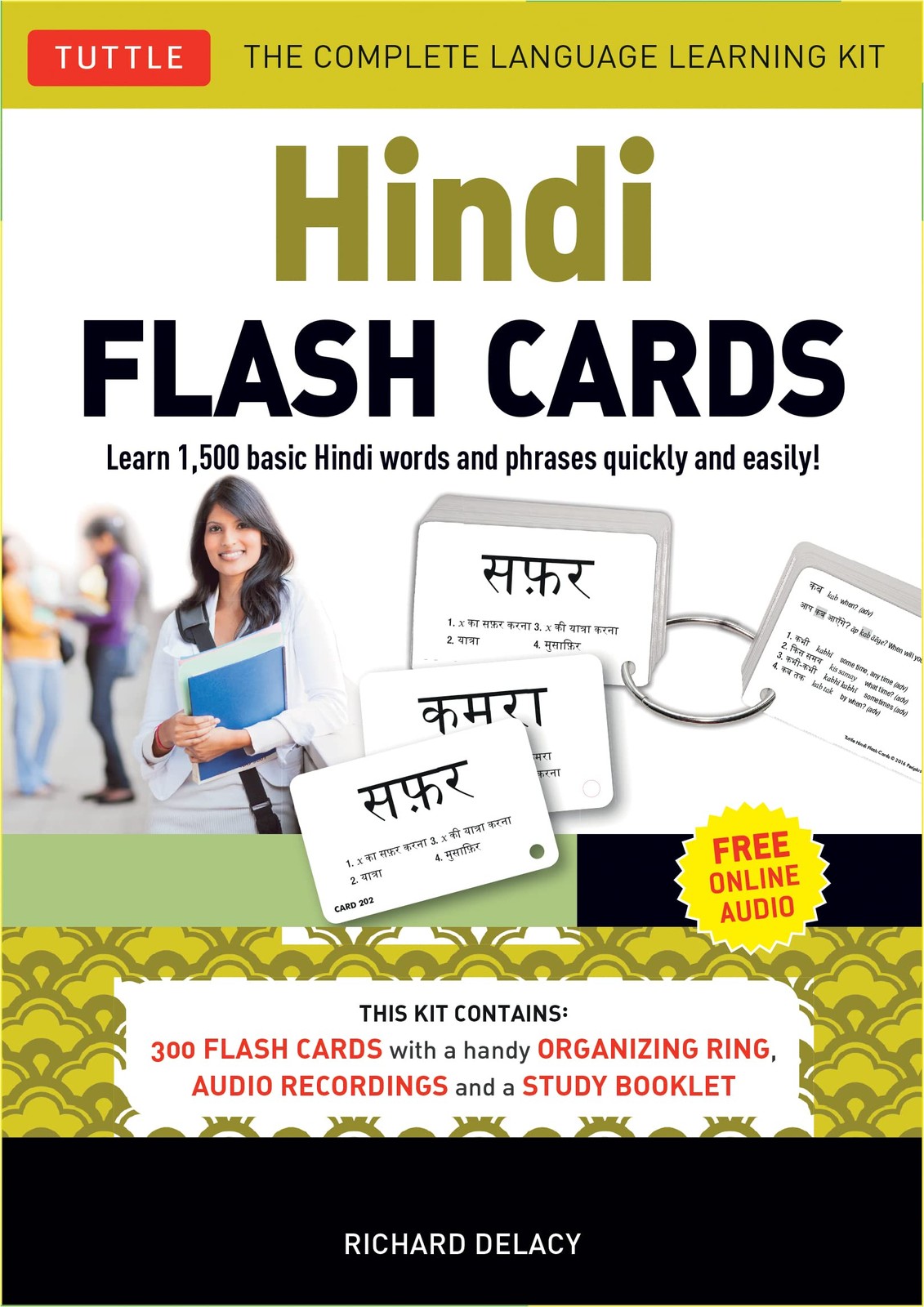 Hindi Flash Cards Kit: Learn 1,500 basic Hindi words and phrases quickly and eas
