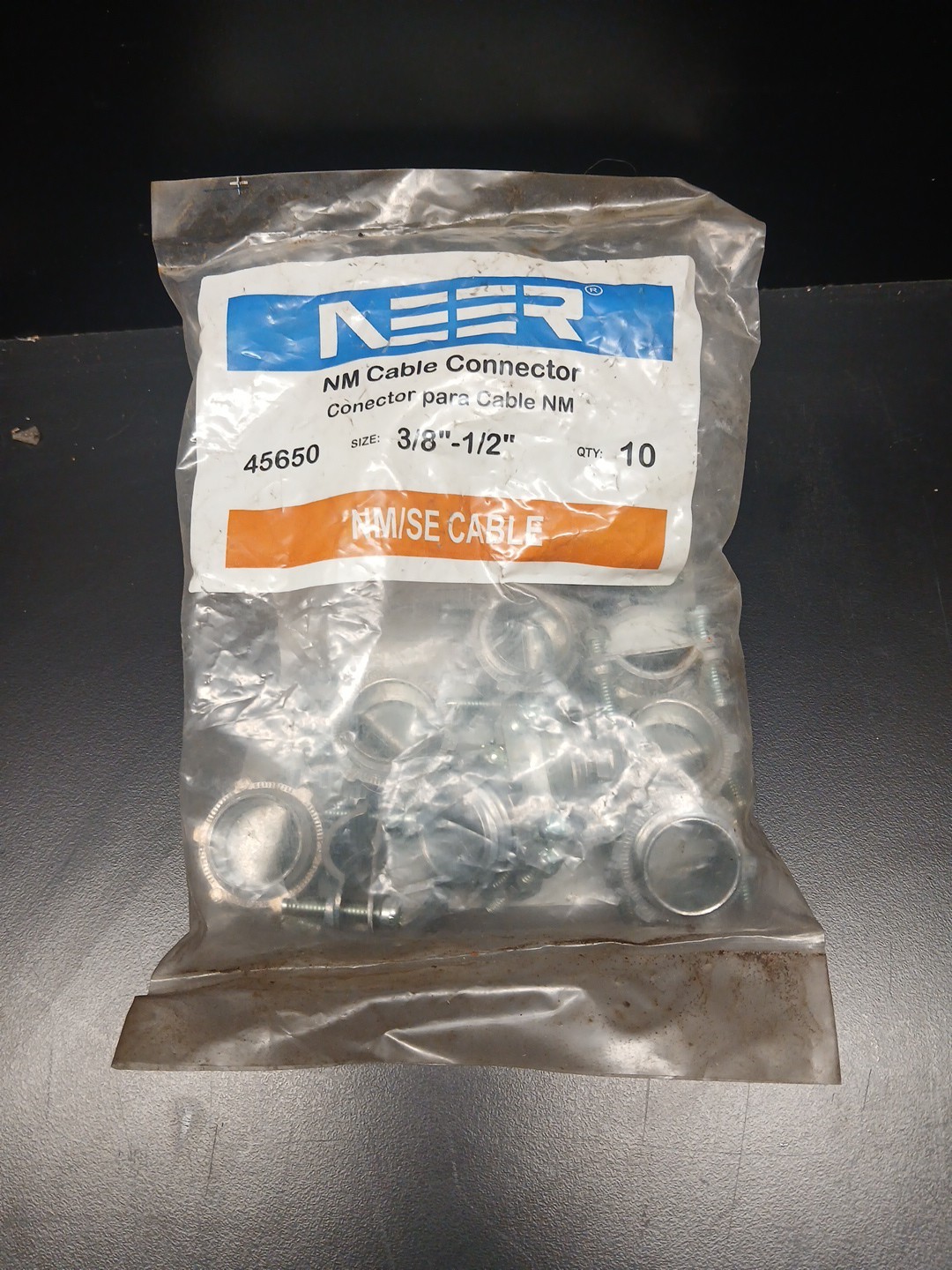 Sigma Electric NM/SE Clamp  Cable Connector  3/8 in. Dia. 10 pk