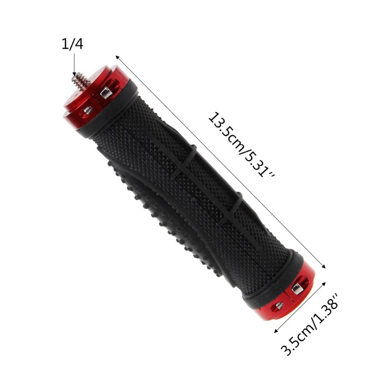 1/4 Handle Grip Stabilizer Holder Stand Handheld Tripod For Camera Video LED