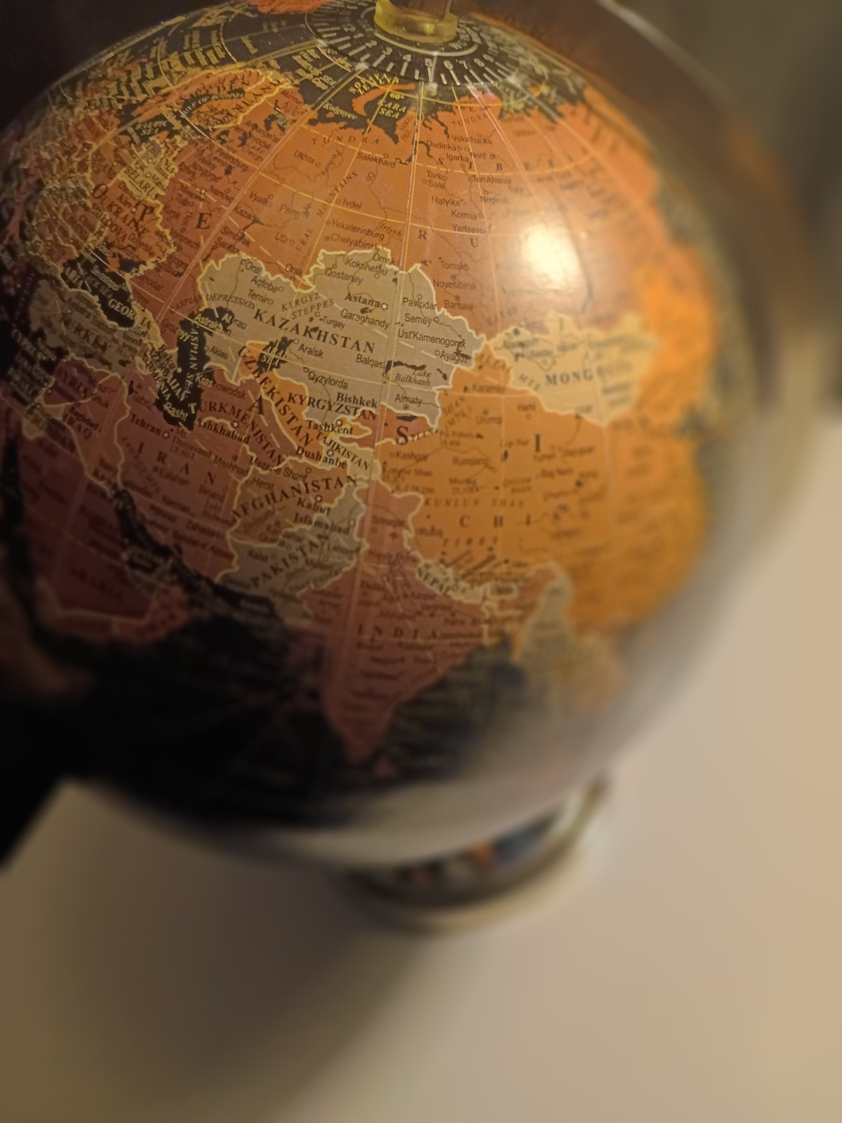 : Elements Decorative Tabletop Globe - 8x11 Inch - Office & Library Decor
